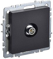 Розетка TV Проходная без рамки IEK Brite РТВ10-0-БрЧ 1-м. черный картинка